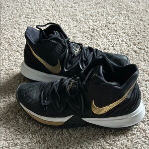 Nike Black and Gold Sneakers